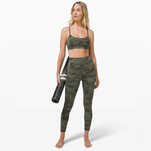 Lululemon Wunder Under Camo Cropped Leggings Size 6 - Picture 1 of 6